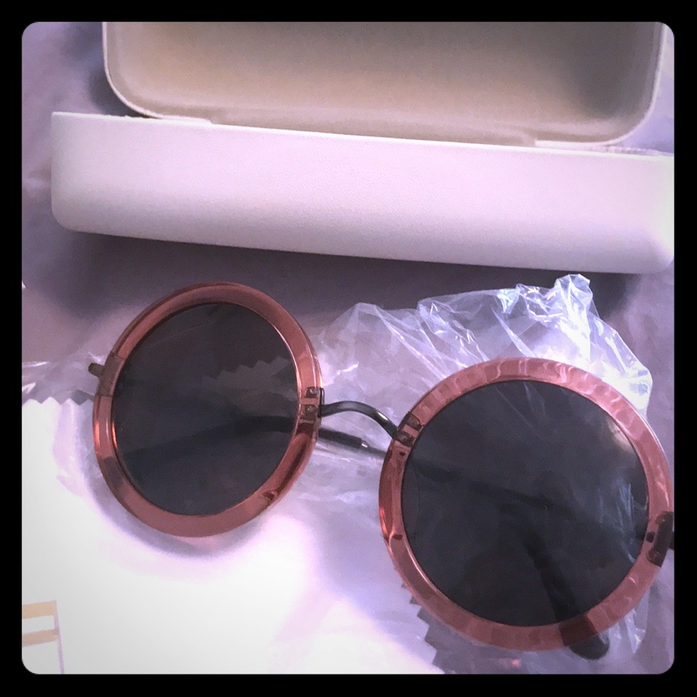 NEW Linda Farrow Women’s 46mm Round Sunglasses